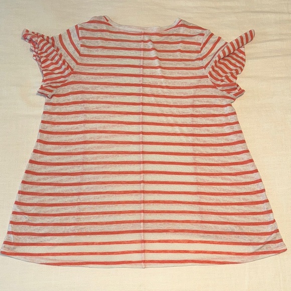 π Lane Bryant Coral & White Striped Tee β Size 18/20 - Picture 5 of 5
